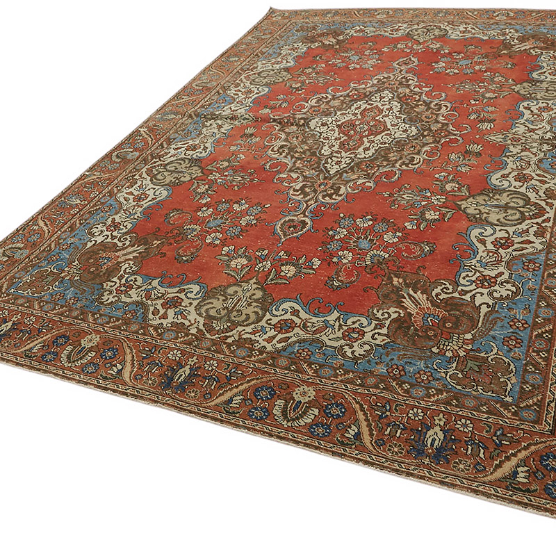 Alfombra Oriental Vintage Anudada a Mano - 254 cm x 382 cm - K0080298