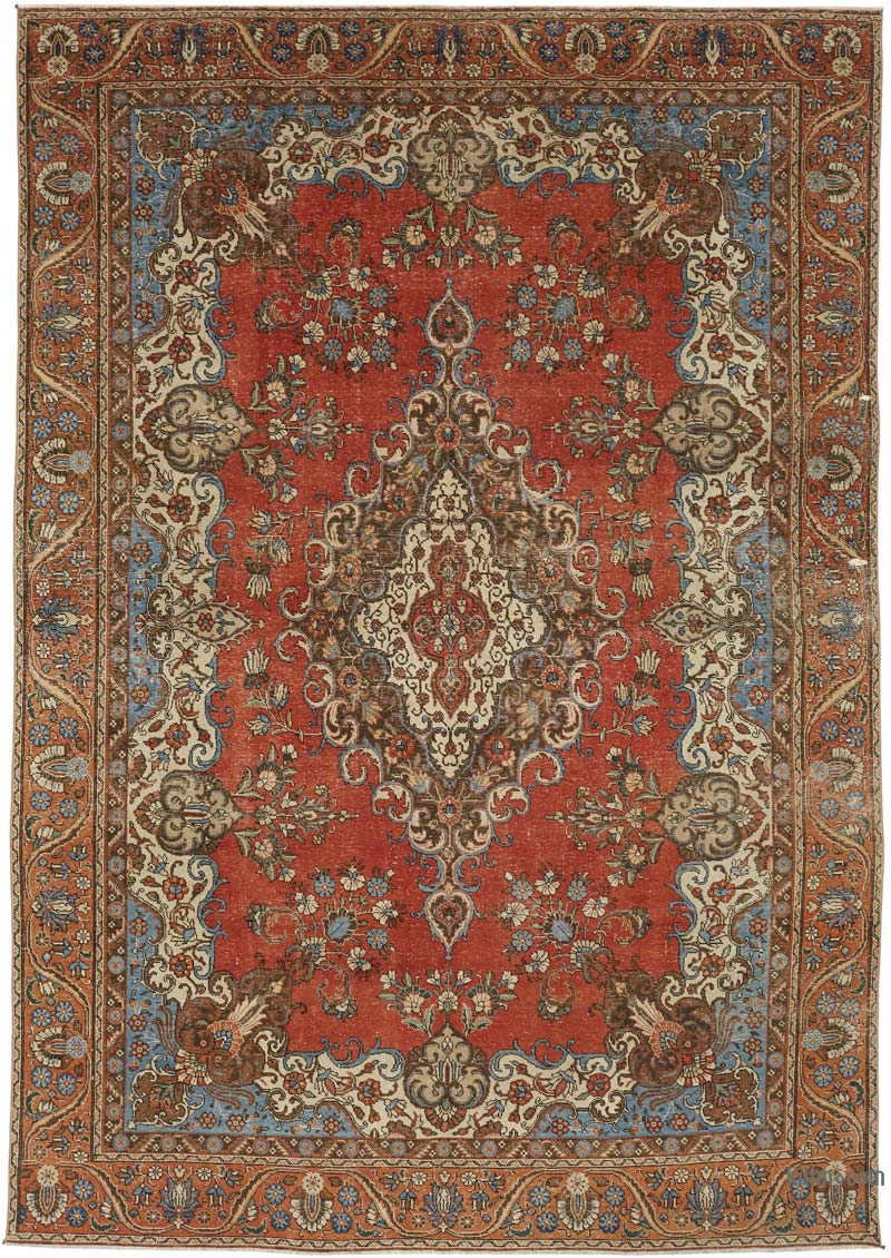 Alfombra Oriental Vintage Anudada a Mano - 254 cm x 382 cm - K0080298