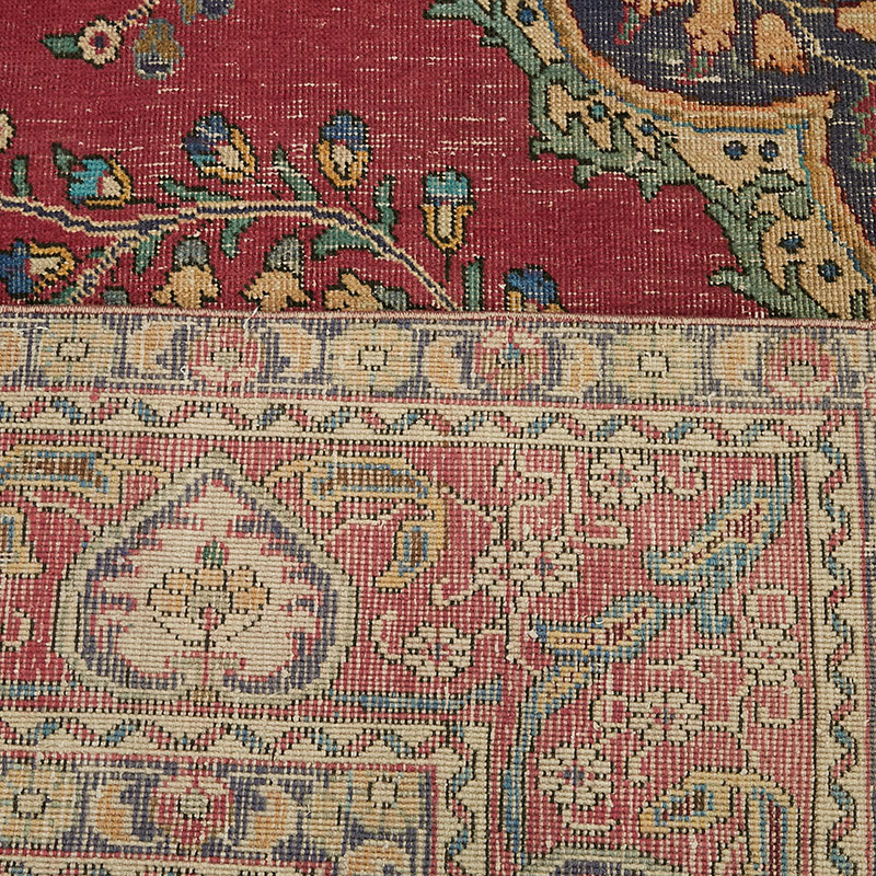Vintage Hand-Knotted Oriental Rug - 9' 5" x 12' 6" (113" x 150") - K0080301