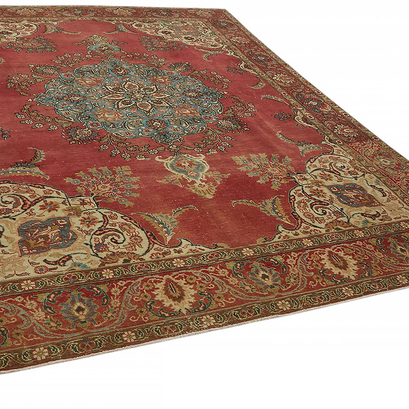Vintage Hand-Knotted Oriental Rug - 9' 5" x 12' 4" (113" x 148") - K0080304