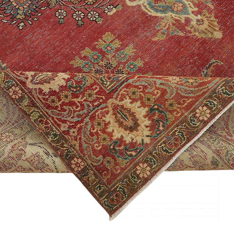 Vintage Hand-Knotted Oriental Rug - 9' 5" x 12' 4" (113" x 148") - K0080304