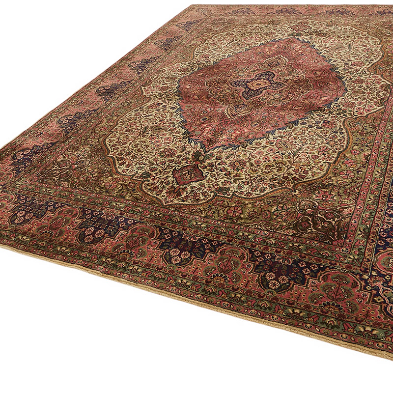 Vintage Hand-Knotted Oriental Rug - 9'  x 12' 3" (108" x 147") - K0080305