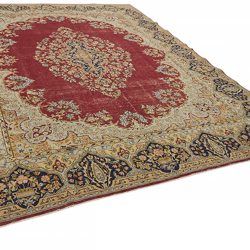 Vintage Hand-Knotted Oriental Rug - 9' 8" x 12' 10" (116" x 154") - K0080310