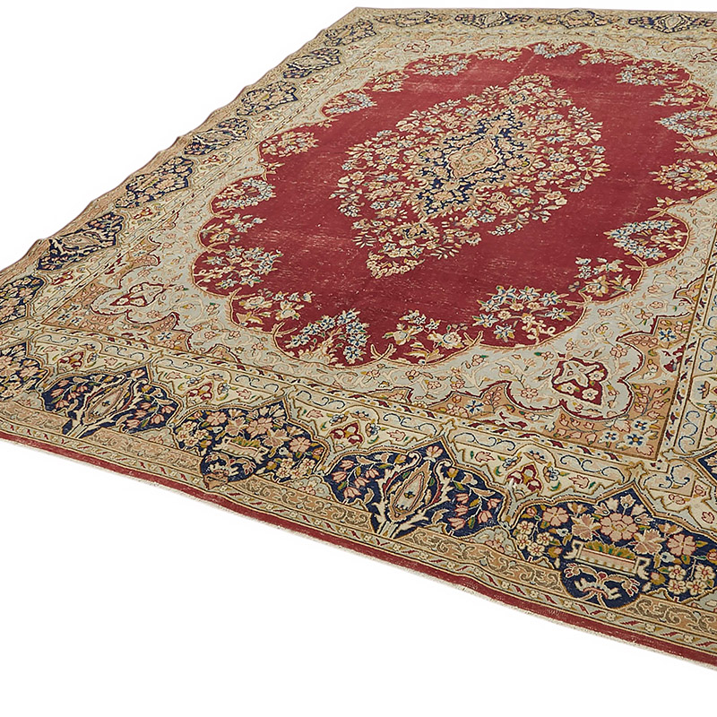 Vintage Hand-Knotted Oriental Rug - 9' 8" x 12' 10" (116" x 154") - K0080310