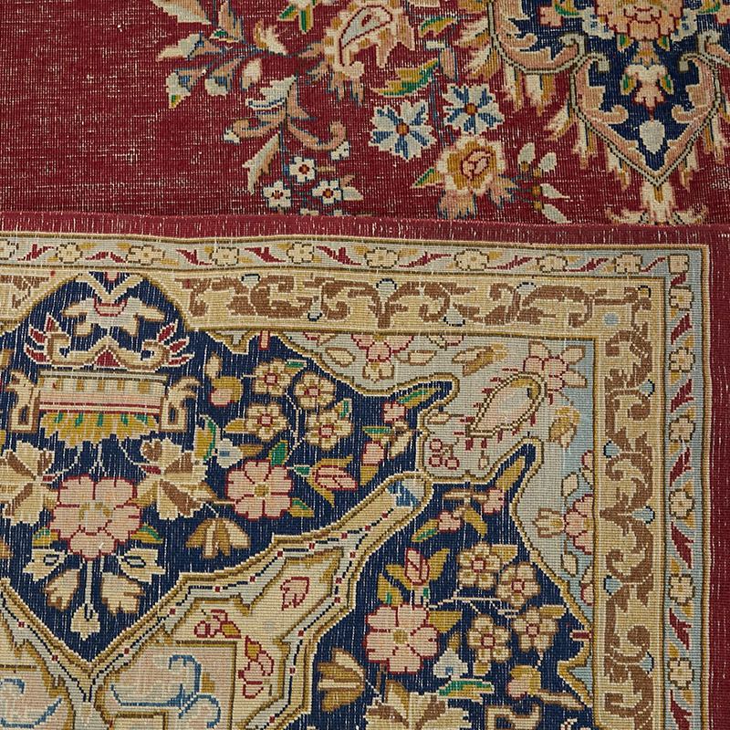 Vintage Hand-Knotted Oriental Rug - 9' 8" x 12' 10" (116" x 154") - K0080310