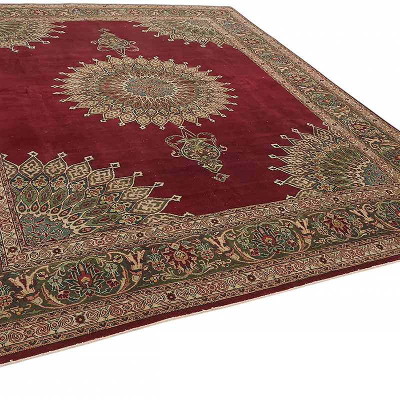Vintage Hand-Knotted Oriental Rug - 9' 6" x 12'  (114" x 144") - K0080312