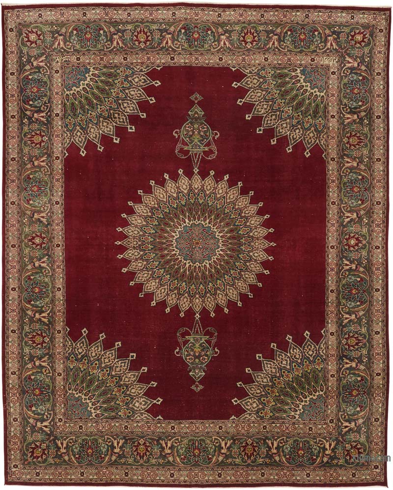 Vintage Hand-Knotted Oriental Rug - 9' 6" x 12'  (114" x 144") - K0080312