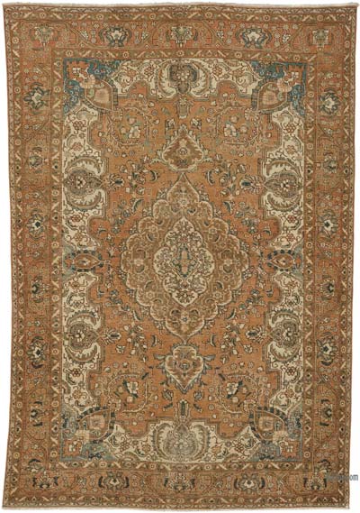 Vintage Hand-Knotted Oriental Rug - 8' 1" x 11' 7" (97" x 139")