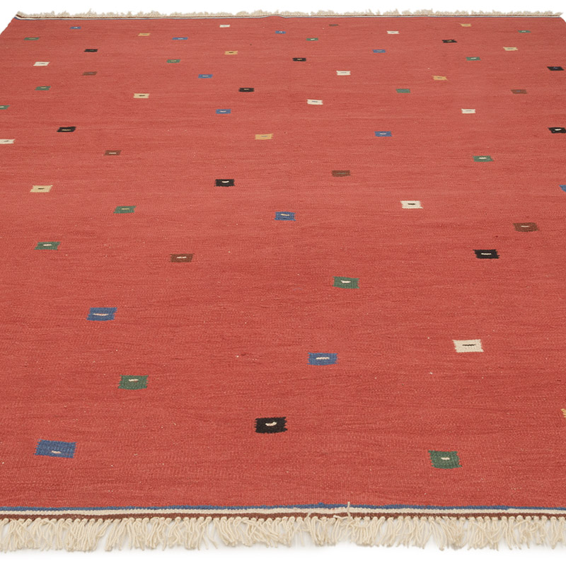 New Handwoven Turkish Kilim Rug - 7' 11" x 9' 7" (95" x 115") - K0080329
