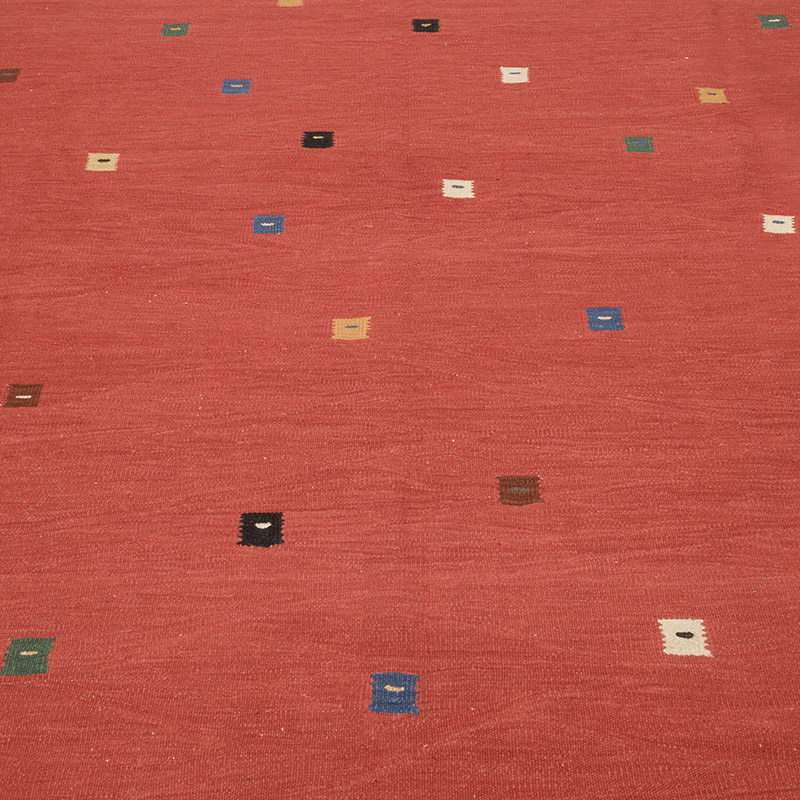 New Handwoven Turkish Kilim Rug - 7' 11" x 9' 7" (95" x 115") - K0080329