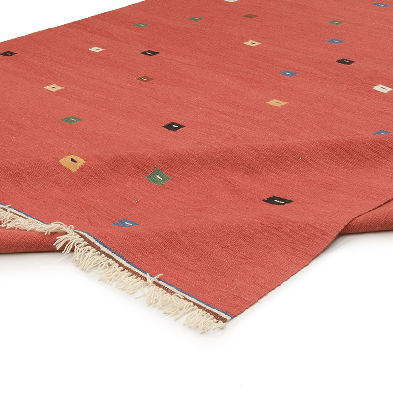 New Handwoven Turkish Kilim Rug - 7' 11" x 9' 7" (95" x 115") - K0080329