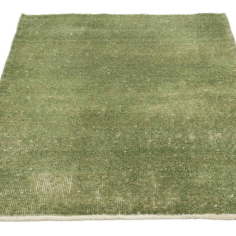 Boyalı El Dokuma Vintage Halı - 75 cm x 110 cm - K0080354