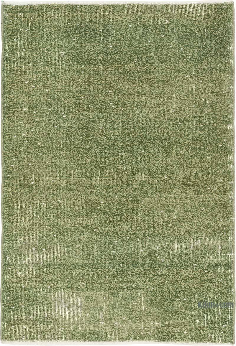 Boyalı El Dokuma Vintage Halı - 75 cm x 110 cm - K0080354