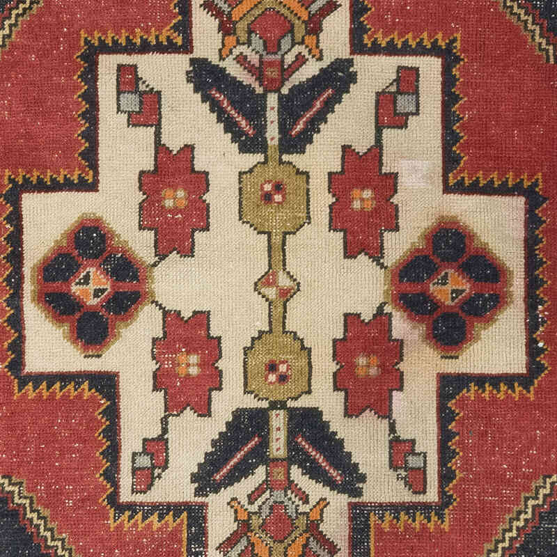 Alfombra Vintage Turca Anudada a Mano - 130 cm x 250 cm - K0080356