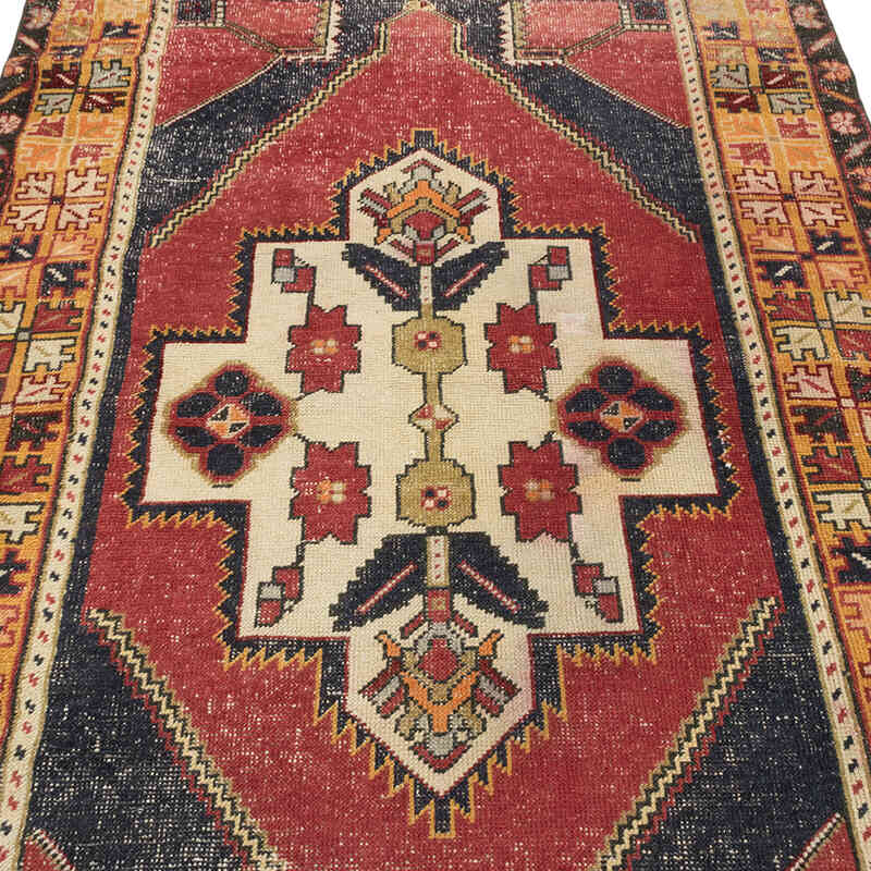 Alfombra Vintage Turca Anudada a Mano - 130 cm x 250 cm - K0080356