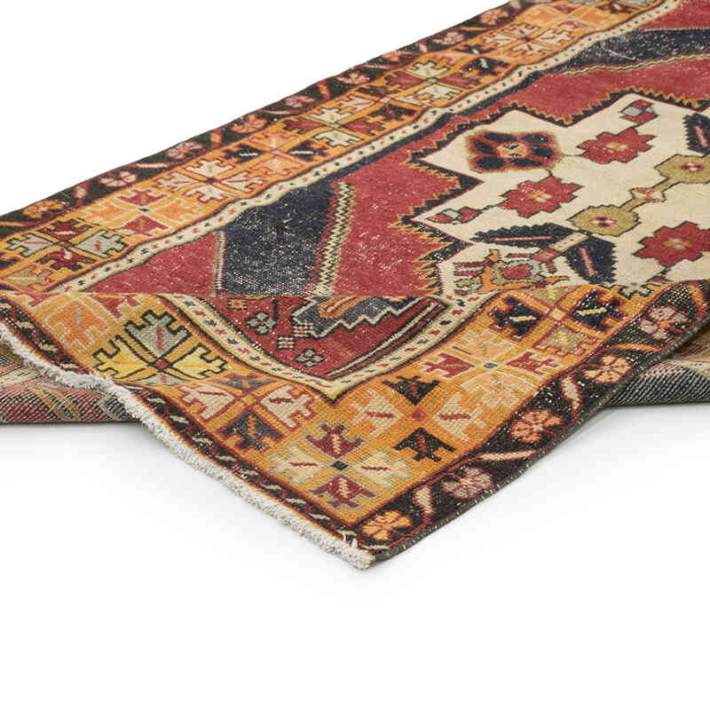 Alfombra Vintage Turca Anudada a Mano - 130 cm x 250 cm - K0080356