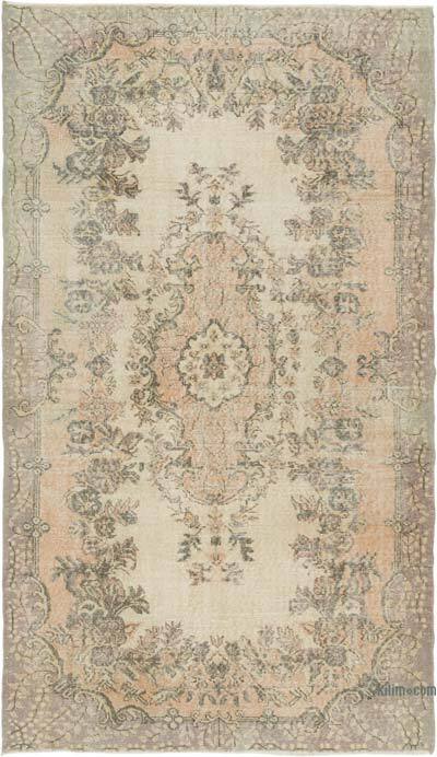 Vintage Turkish Hand-Knotted Rug - 5' 5" x 9' 3" (65" x 111")