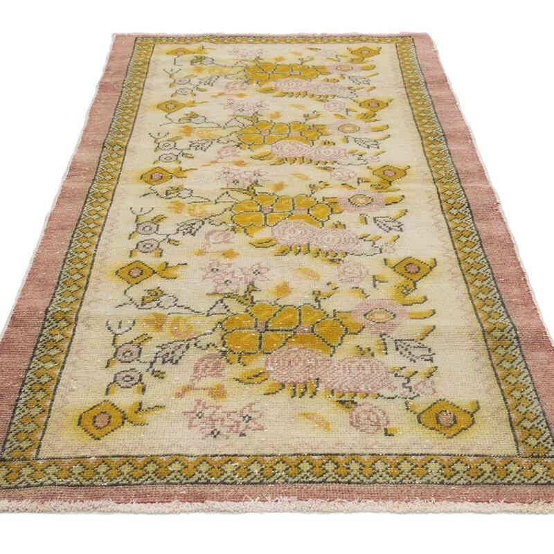 Alfombra Vintage Turca Anudada a Mano - 99 cm x 189 cm - K0080359
