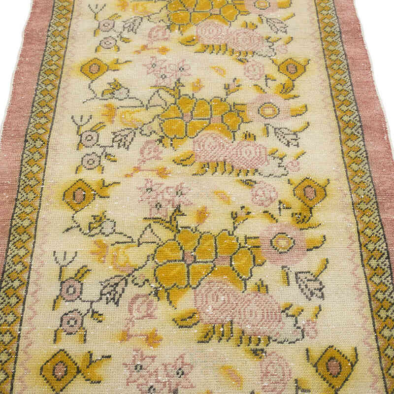 Alfombra Vintage Turca Anudada a Mano - 99 cm x 189 cm - K0080359