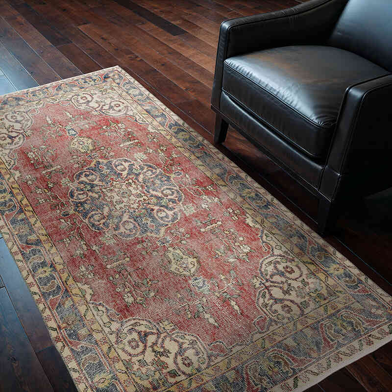 El Dokuma Vintage Halı - 113 cm x 199 cm - K0080361