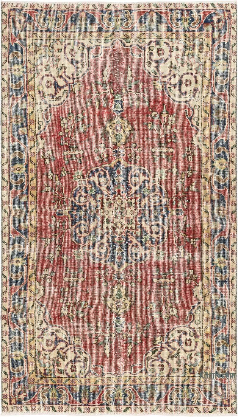 El Dokuma Vintage Halı - 113 cm x 199 cm - K0080361