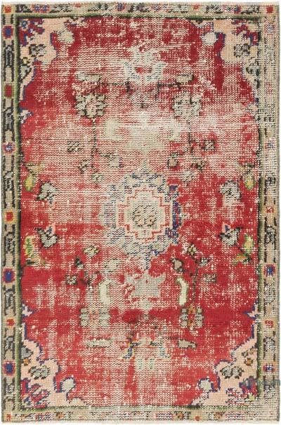 Alfombra Vintage Turca Anudada a Mano - 83 cm x 124 cm