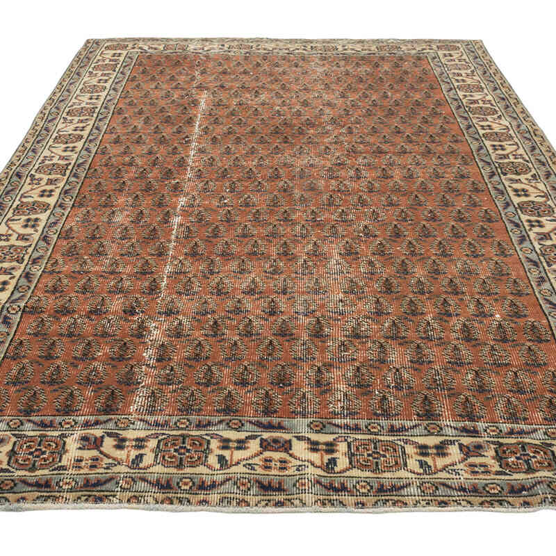 El Dokuma Vintage Halı - 162 cm x 260 cm - K0080365