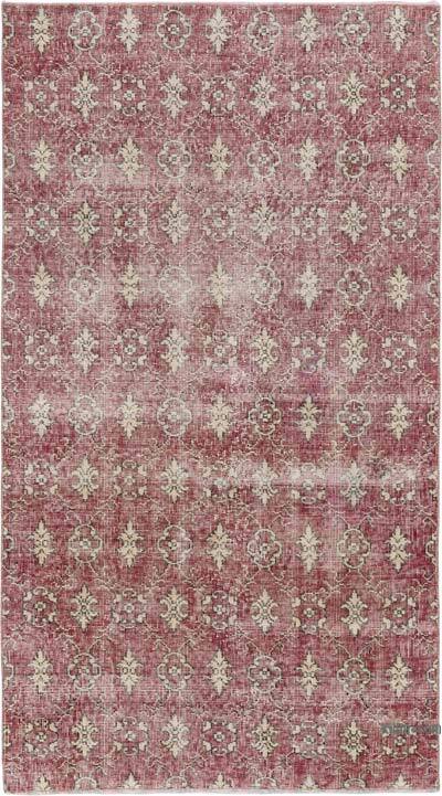 El Dokuma Vintage Halı - 111 cm x 198 cm