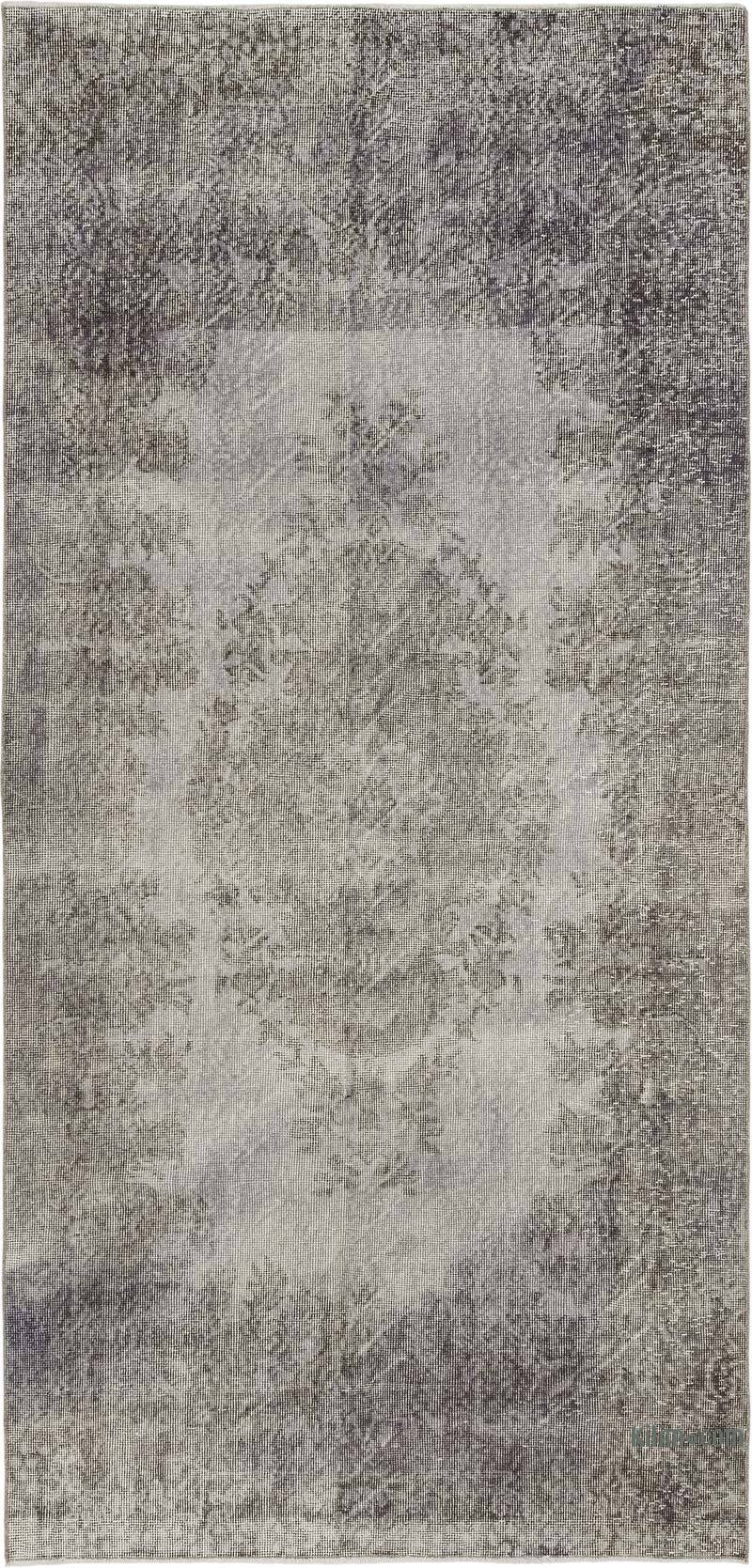 Boyalı El Dokuma Vintage Halı - 134 cm x 282 cm - K0080367