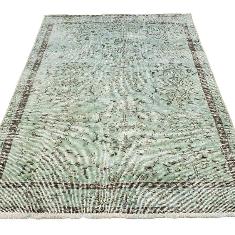 Alfombra Turca Vintage Sobre-teñida - 99 cm x 203 cm - K0080369