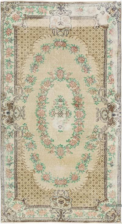 El Dokuma Vintage Halı - 119 cm x 218 cm
