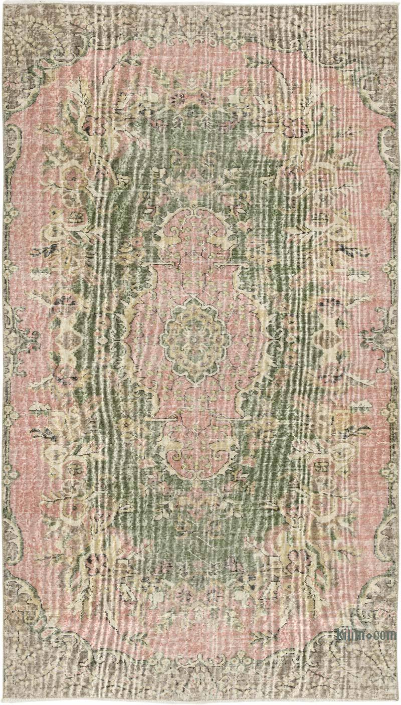 Vintage Turkish Hand-Knotted Rug - 4' 8" x 8' 3" (56" x 99") - K0080374