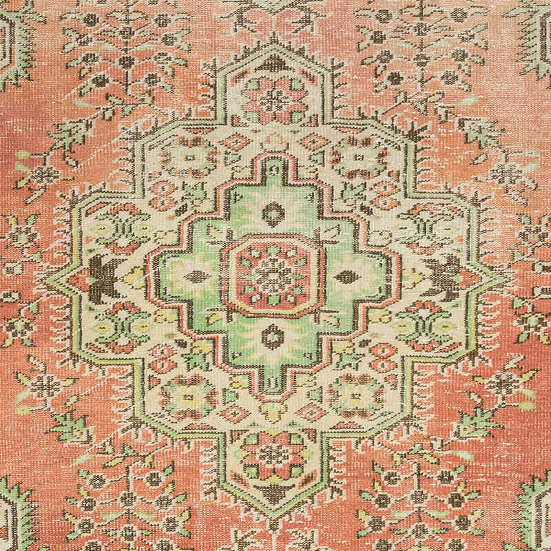 Alfombra Vintage Turca Anudada a Mano - 196 cm x 318 cm - K0080375