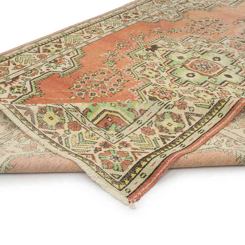 Alfombra Vintage Turca Anudada a Mano - 196 cm x 318 cm - K0080375