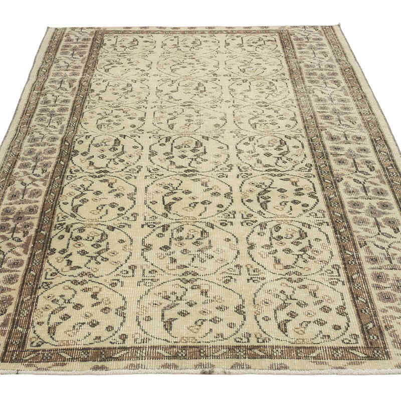 Vintage Turkish Hand-Knotted Rug - 3' 11" x 5' 10" (47" x 70") - K0080378