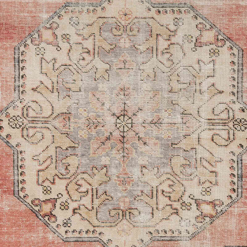 Alfombra Vintage Turca Anudada a Mano - 141 cm x 233 cm - K0080379