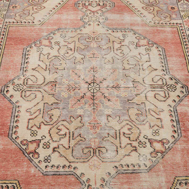 Alfombra Vintage Turca Anudada a Mano - 141 cm x 233 cm - K0080379