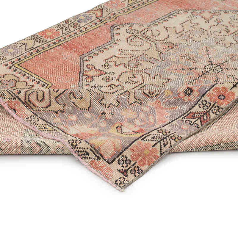 Alfombra Vintage Turca Anudada a Mano - 141 cm x 233 cm - K0080379