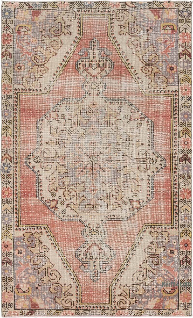 Alfombra Vintage Turca Anudada a Mano - 141 cm x 233 cm - K0080379