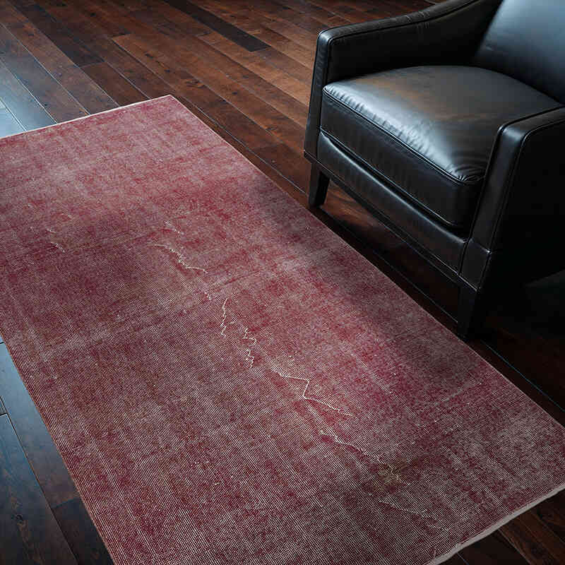 Alfombra Turca Vintage Sobre-teñida - 112 cm x 195 cm - K0080380