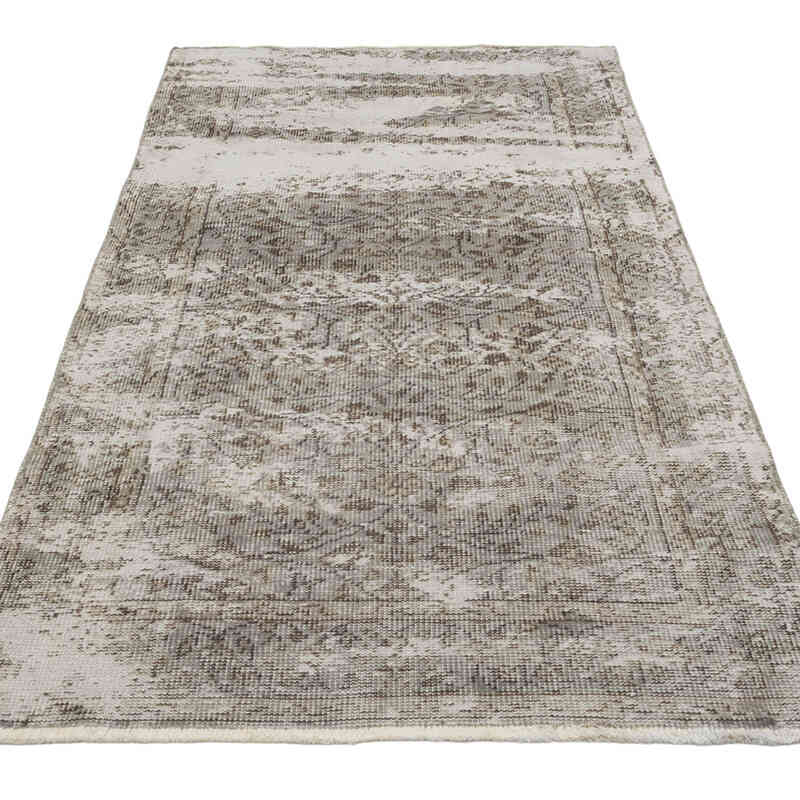 Over-dyed Vintage Hand-Knotted Turkish Rug - 3' 2" x 6' 4" (38" x 76") - K0080381