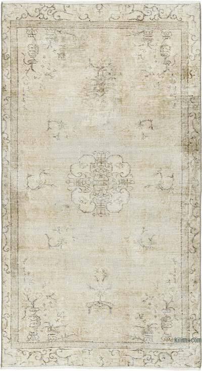 Alfombra Vintage Turca Anudada a Mano - 104 cm x 189 cm