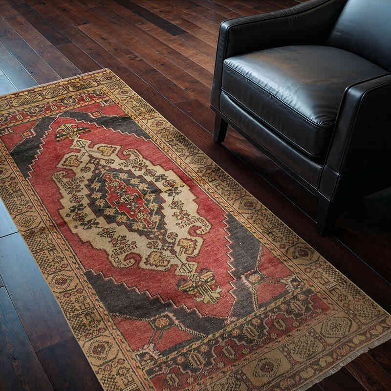 Vintage Turkish Hand-Knotted Rug - 3' 4" x 6' 6" (40" x 78") - K0080391