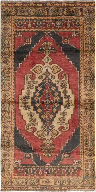 Vintage Turkish Hand-Knotted Rug - 3' 4" x 6' 6" (40" x 78")