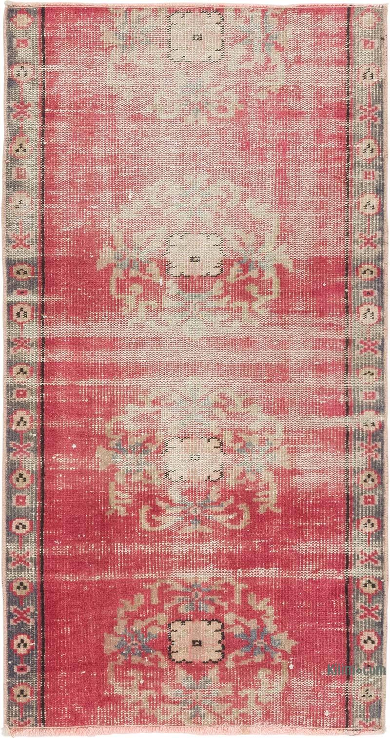 El Dokuma Vintage Halı - 73 cm x 137 cm - K0080395