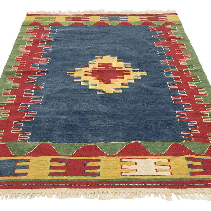 Yeni Kök Boya El Dokuma Kilim - 115 cm x 177 cm - K0080399