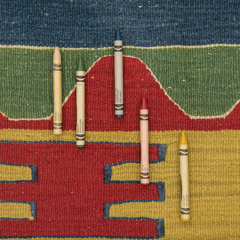 Yeni Kök Boya El Dokuma Kilim - 115 cm x 177 cm - K0080399
