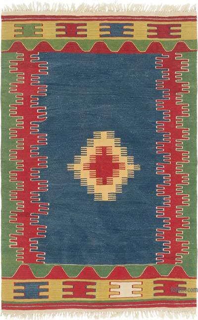 Yeni Kök Boya El Dokuma Kilim - 115 cm x 177 cm