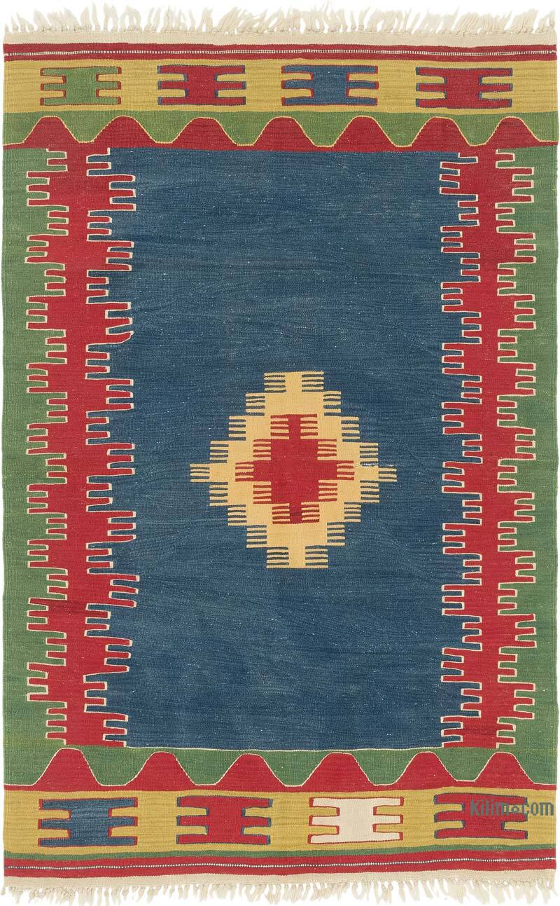 Yeni Kök Boya El Dokuma Kilim - 115 cm x 177 cm - K0080399