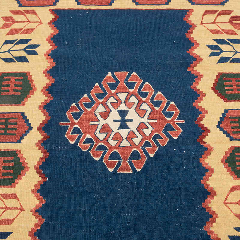 Yeni Kök Boya El Dokuma Kilim - 93 cm x 118 cm - K0080400